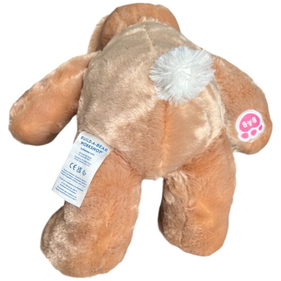 BUILD-A-BEAR Bunny Plush Pawlette Long Ears Light Brown Fur Brown Eyes Pink Nose - Picture 5 of 13